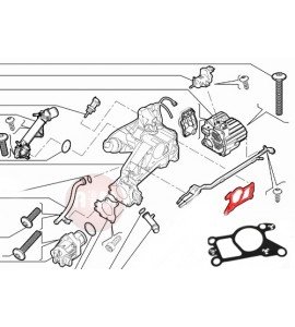 Uszczelka wymiennika ciepła -  DUCATO BRAVO PUNTO LINEA IDEA