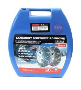 Łańcuchy śniegowe - 16 mm - do samochodów dostawczych, terenowych, 4x4, ciężarowych